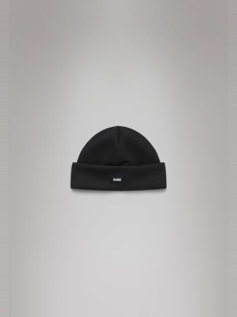RAINS Ribbed Fleece Beanie