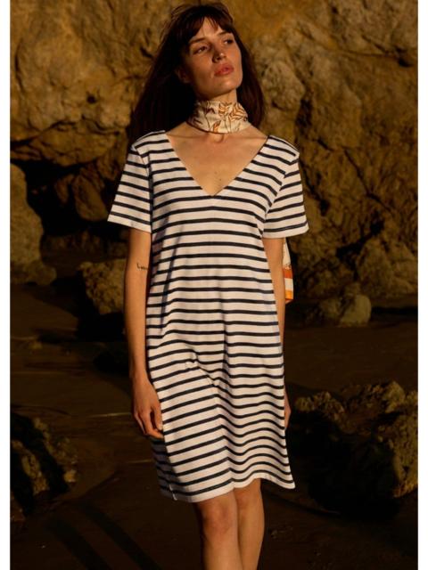 SAINT JAMES COUTAINVILLE V-Neck Nautical Dress