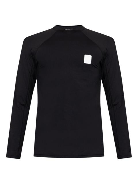 Balmain logo-embroidered T-shirt