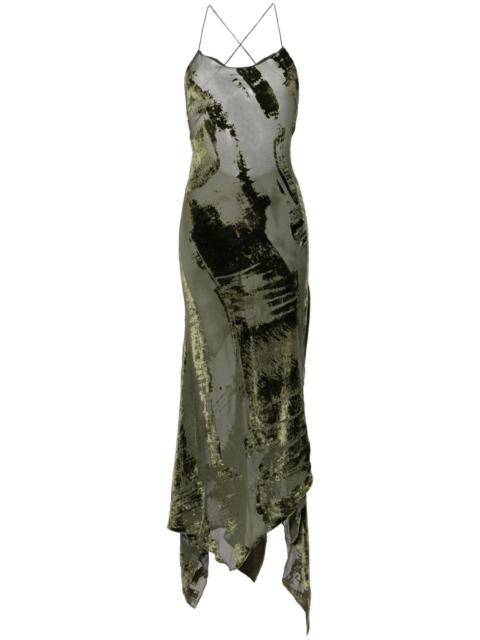 Roberto Cavalli velvet devorÃ© maxi dress
