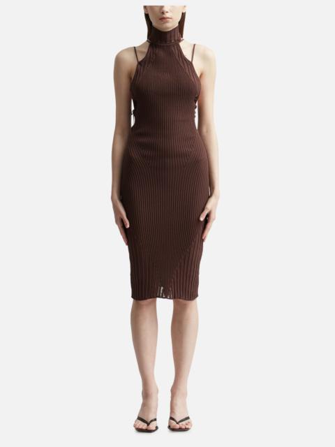 ANDREĀDAMO KNITTED MIDI DRESS