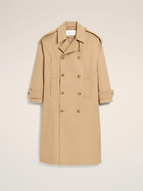 AMI Paris BEIGE COTTON TRENCH COAT