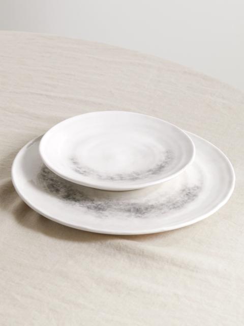 Brunello Cucinelli Set Of Two Glazed Ceramic Plates