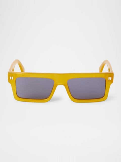 Off-White Men's Chandler Acetate Rectangle Sunglasses