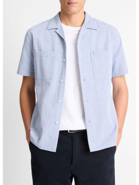 Vince Italian Cotton Seersucker Shirt