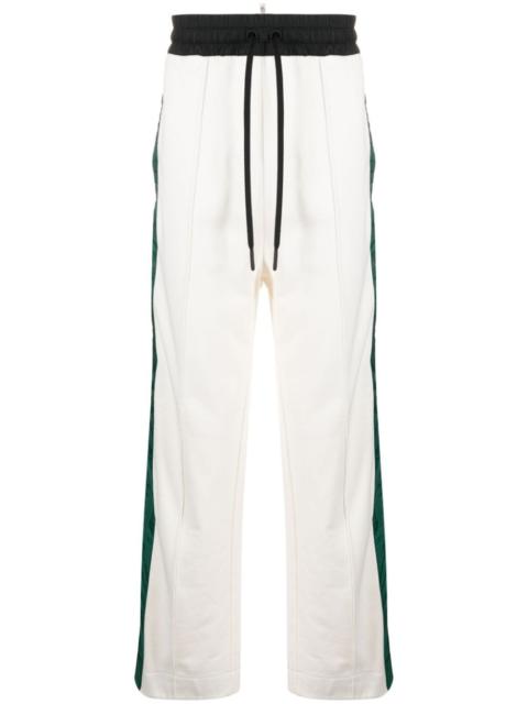 Moncler Grenoble side-stripe cotton track pants