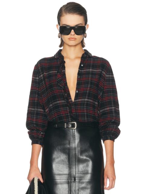 R13 Shrunken Ruffle Shirt
