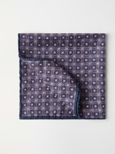 Brunello Cucinelli Silk pocket square with pattern