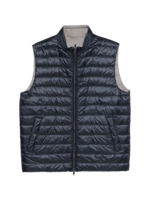 Herno zip-fastening quilted gilet