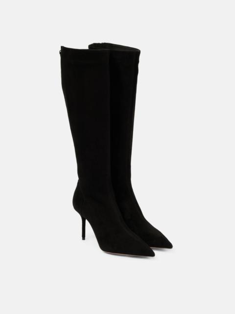 AQUAZZURA Saint Honoré 85 suede boots