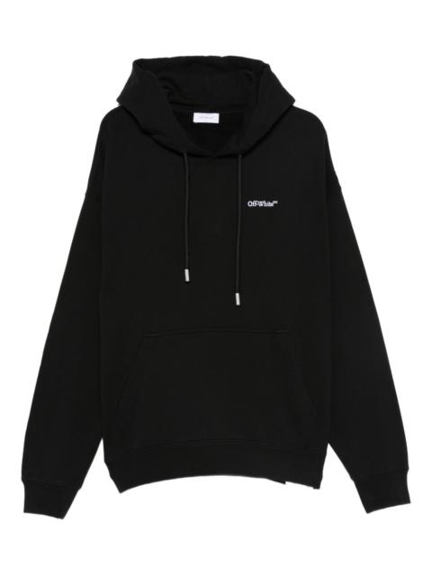 Off-White logo-embroidered hoodie