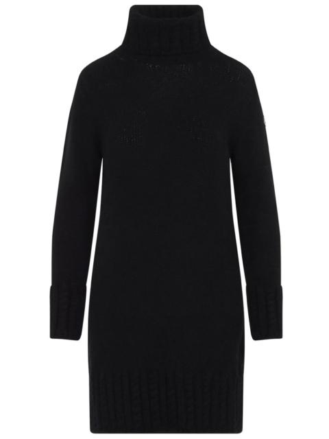 Moncler HIGH NECK DRESS IN ALPACA BLEND KNIT