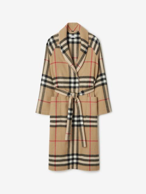 Burberry Check Cashmere Robe