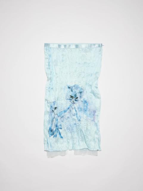 Acne Studios Printed skirt - Light blue