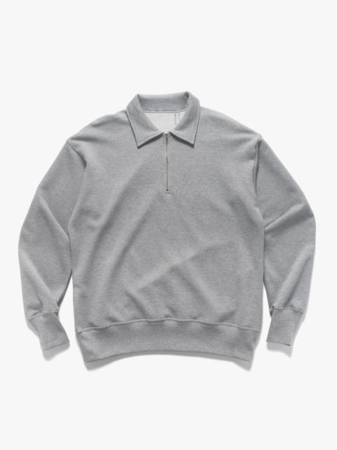 KAPTAIN SUNSHINE Suvin Sweat Halfzip Pullover Feather Grey