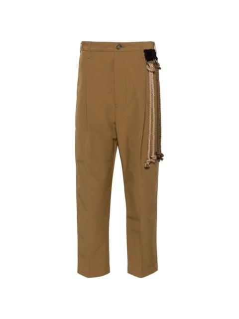 The Dreamers rope-detailing trousers