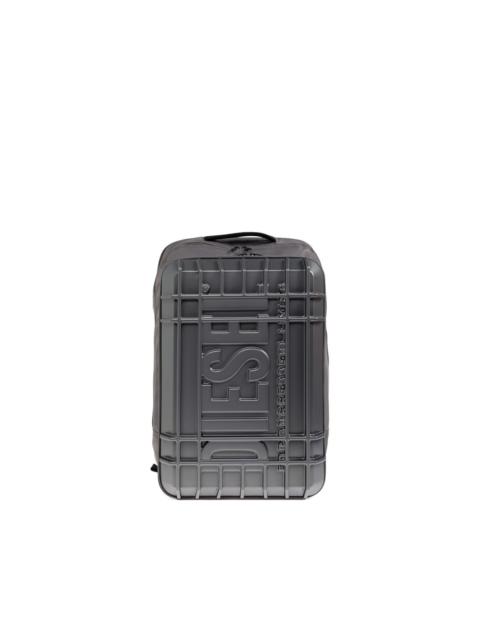 Diesel embossed logo hard-shell backpack