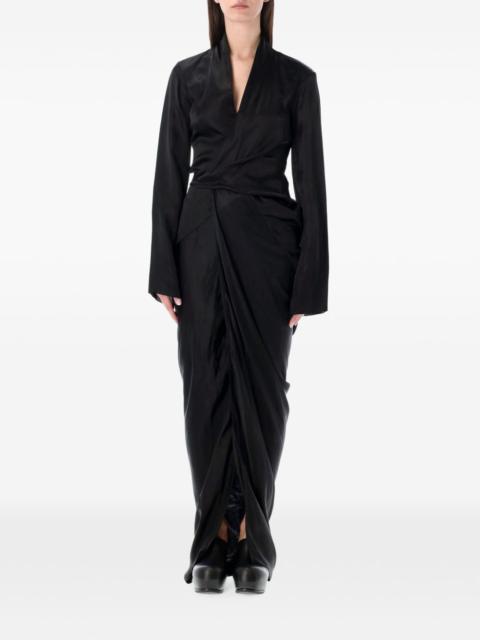Rick Owens long wrap gown