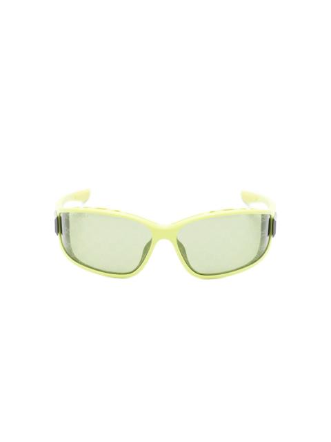 GUCCI logo wraparound-frame sunglasses
