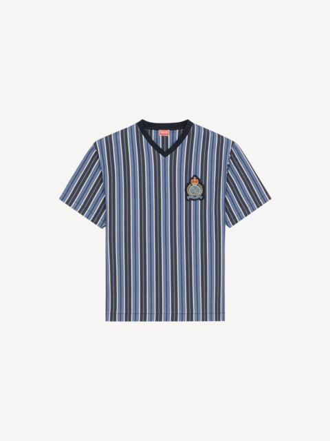 'Varsity' striped oversize T-shirt