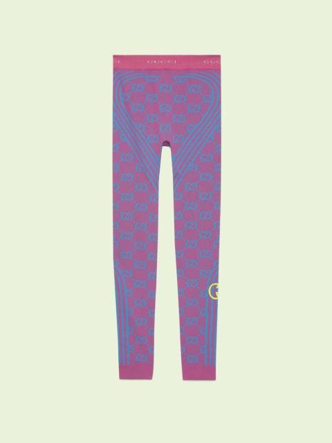 GUCCI GG jacquard tubular jersey leggings