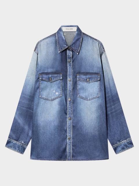 Golden Goose Oversized Denim Over Shirt