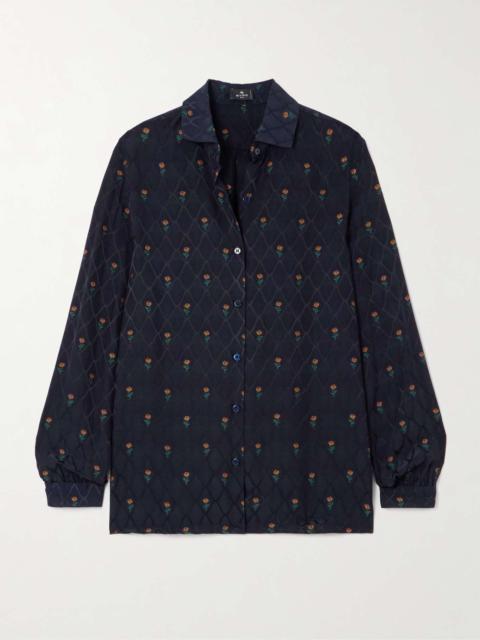 Etro Embroidered jacquard shirt