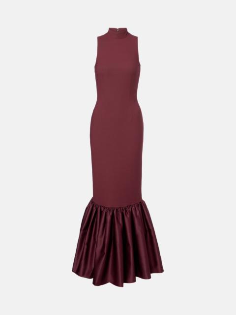 ROTATE Gathered maxi dress