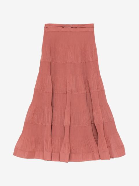 Zimmermann pleated tiered skirt
