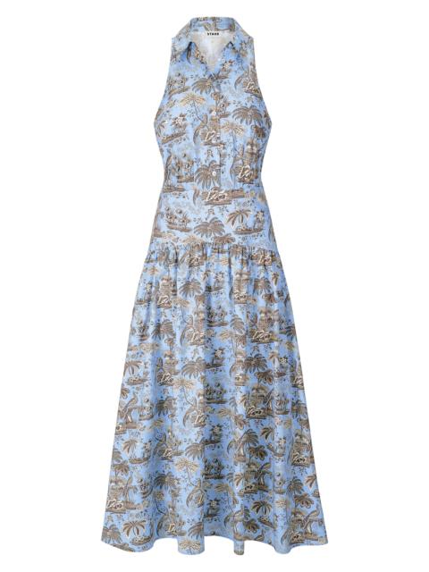 STAUD Women's Romy Toile Maxi Dress - Sky Toile