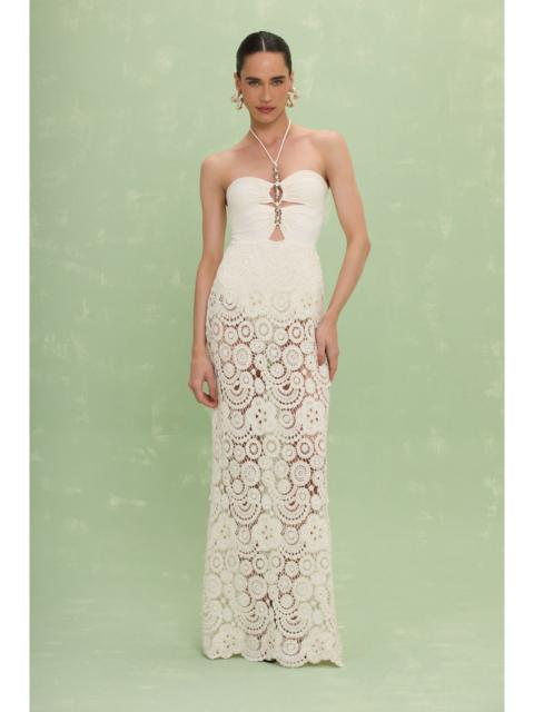 PatBO GAL EMBROIDERY MAXI DRESS
