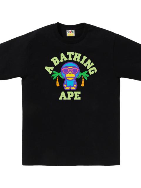 A BATHING APE® Colors Milo College Summer Tee "Black" BAPE095