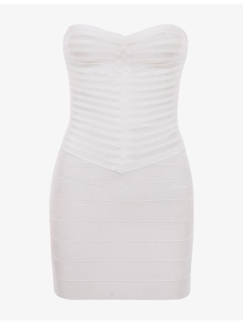 House of CB The Sweetheart Strapless Stretch-Woven Mini Dress