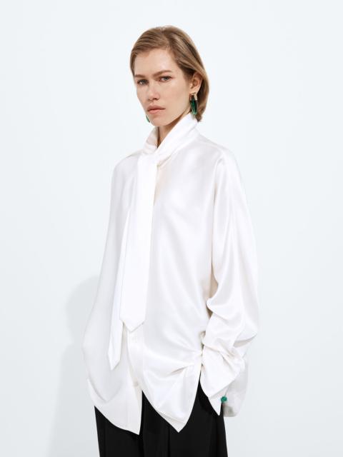 Bottega Veneta Fluid Silk Satin Shirt
