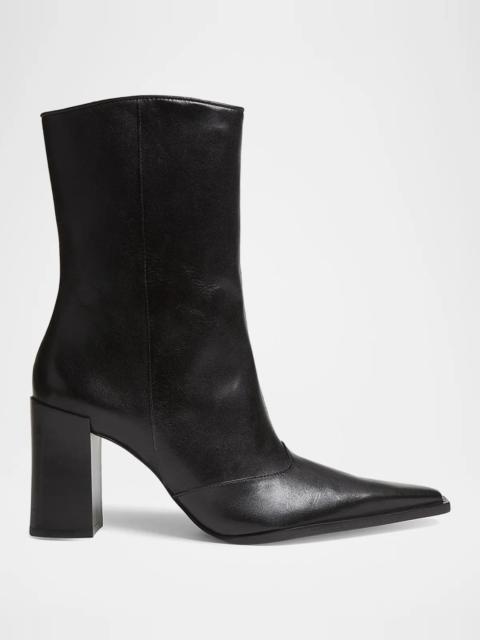 SCHUTZ 85mm Raffaela Leather Ankle Boots