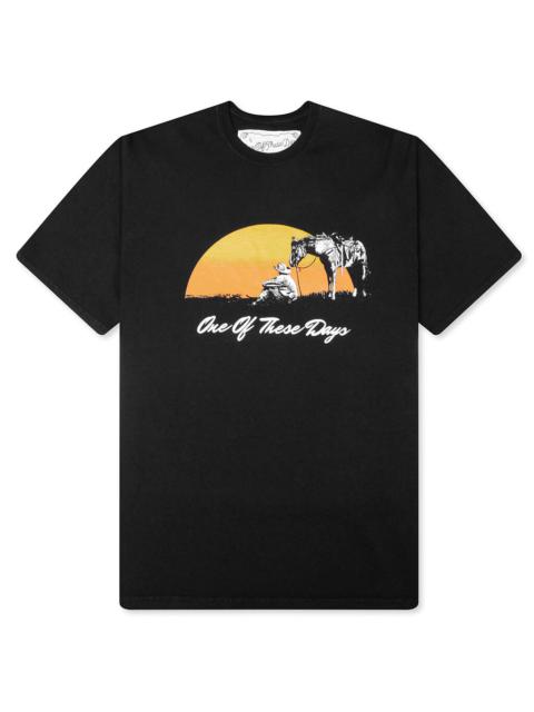 One Of These Days COULD ONLY REMEMBER T-SHIRT - HARD WASHED BLACK