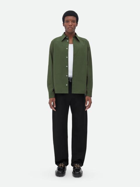 Bottega Veneta compact cotton lace-up shirt