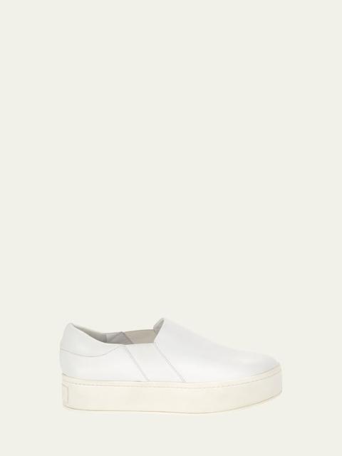 Vince Warren Leather Platform Skate Sneakers