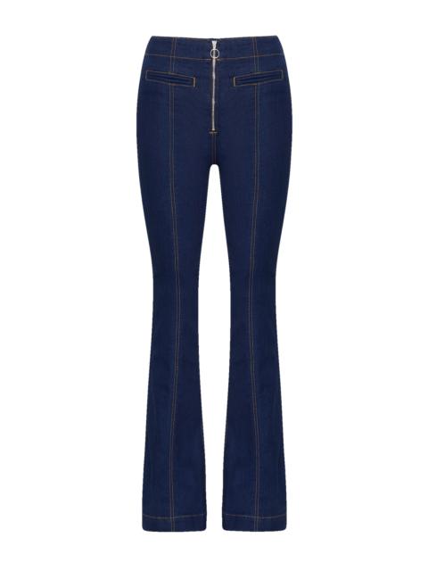 VERONICA BEARD BEVERLY SKINNY-FLARE TROUSER JEAN