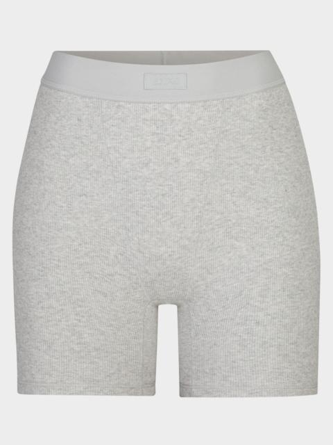 SKIMS Cotton Rib Logo Boxers