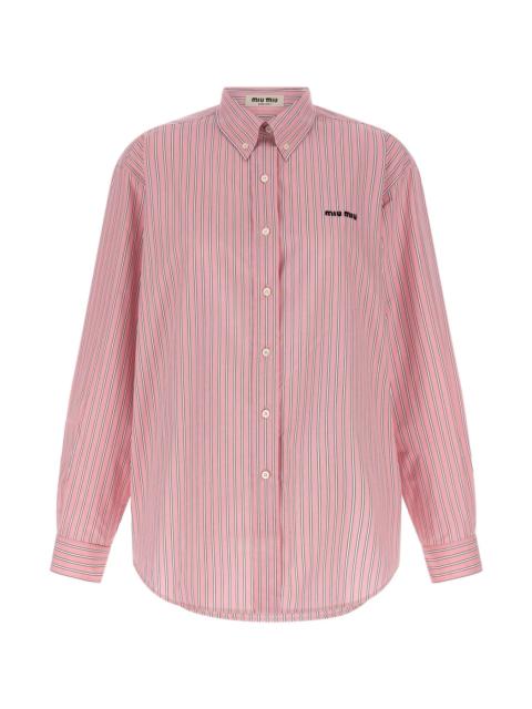 Miu Miu 'button down' striped shirt