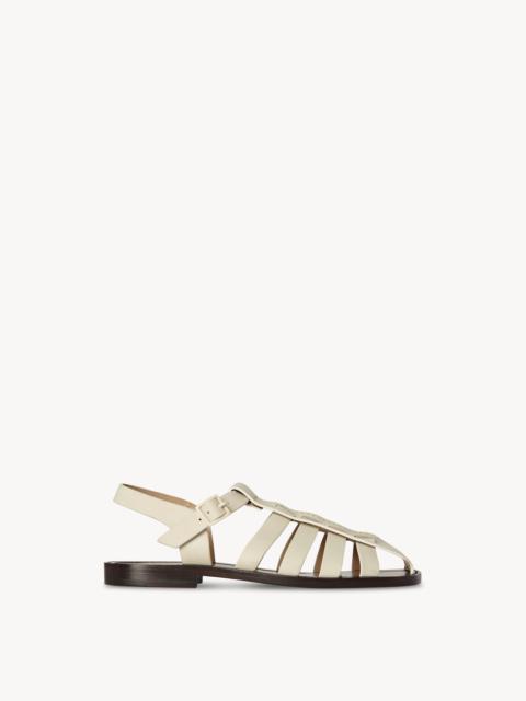 The Row Pablo Sandal in Leather