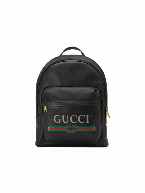 GUCCI Gucci Backpack Vintage Logo Black