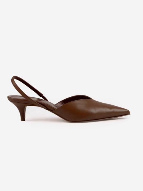 SLOWEAR Leather slingback pumps
