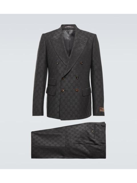 GUCCI GG monogram double-breasted suit