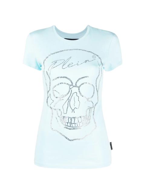 PHILIPP PLEIN crystal skull cotton T-shirt