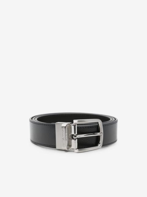 EMPORIO ARMANI logo-engraved buckle belt