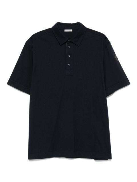 Moncler logo-patch polo shirt