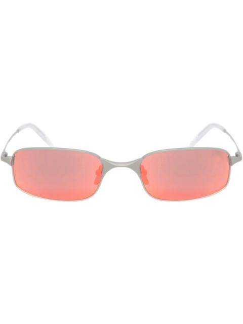 Stüssy Stussy Simon Sunglasses Matte Silver/Sunflare Mirror