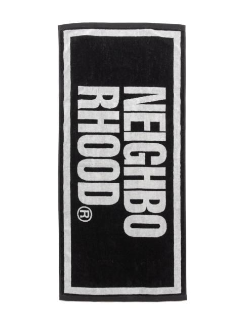 NEIGHBORHOOD Logo Bath Towel Black